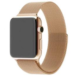 Ремінець для смарт-годинника EpiK Milanese Loop Design для Apple Watch 38/40/41/42mm (ser.10) Gold