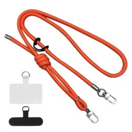 Ремінець для смартфона EpiK A cord with two fastenings (8мм) 150см Neon Orange