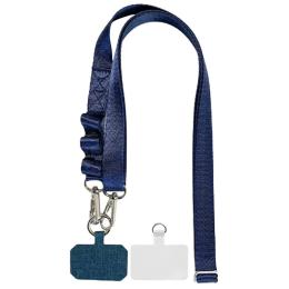 Ремінець для смартфона EpiK Wide lace with two fastenings (2см) 140см Dark Blue