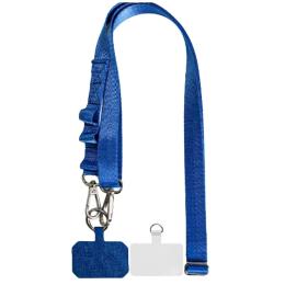 Ремінець для смартфона EpiK Wide lace with two fastenings (2см) 140см Navy Blue