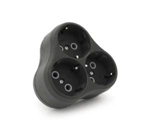 Розетка Укрпром A202В Black (NX1114)