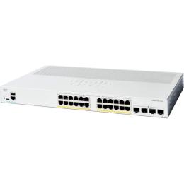 Світч Cisco Catalyst 1200 24xGE, PoE, 4x10G SFP + Silver (C1200-24P-4X)