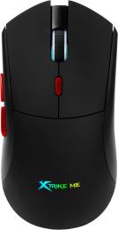 Мишка XTRIKE ME GW-613, ігрова бездротова Bluetooth+2.4G+Type-C, 10000dpi., 6кн., RGB, чорна