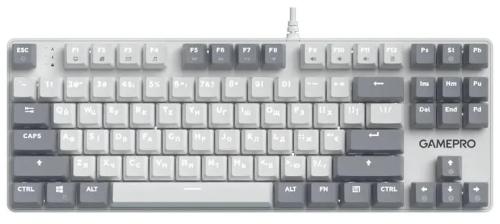 Клавіатура GamePro Genesis Metallic USB White (MK110W) 87% Red switches (UKR/ENG)