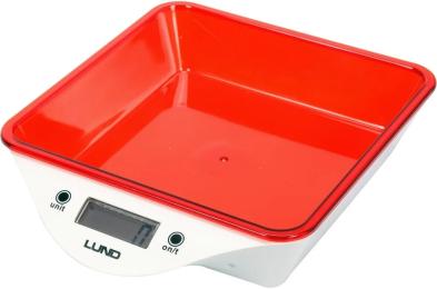 Ваги кухонні LUND 68361 Red White з мискою 800 мл