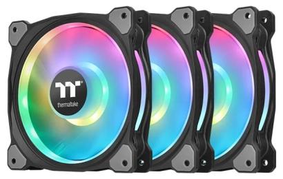 Вентилятор для ПК Thermaltake Riing Duo 12 RGB Radiator Fan TT Premium Edition 3-Pack (CL-F073-PL12SW-A) Black