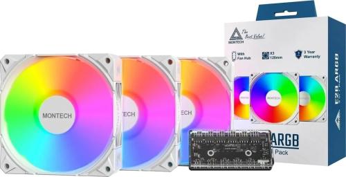 Вентилятор для ПК Montech E28 ARGB 3-Pack White