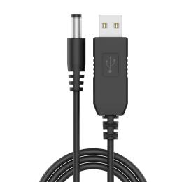 Кабель живлення для роутера Grand-X (RC-09B) USB (тато)  -  DC 5.5x2.1mm (тато) 9V Black