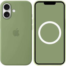 Чохол-накладка Infinity Silicone Case with Button, Animation &amp; MagSafe iPhone 17 Light Moss