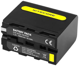 Акумулятор для фотоапарата Nitecore NP-F970 Black для камер Sony NEX-FS700, NEX-FS100J, PXW-Z100 (7800mAh)
