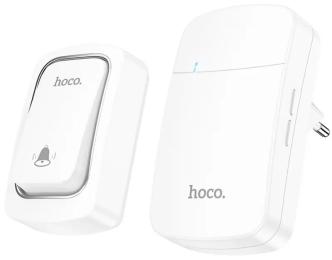 Дверний дзвінок Hoco HI26 EcoBell self-powered wireless doorbell White