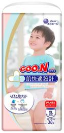 Трусики-підгузки GOO.N Plus для дітей 12-20 кг (розмір Big (XL), унісекс, 38 шт)