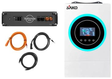 Сонячний інвертор Sako SUNON V 6.5kVA + 51.2В 5120Втг Voltsmile V10 Classic