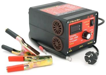 Пускозарядний пристрій MasterWatt PZU А-100 Black 12V (20-1000Ah) (MF, AGM, GEL, CA / CA, LiFePO4) 100А 160-245V
