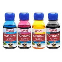 Чорнило для принтера WWM CANON GI-490 100г * 4 Yellow (C49SET4-2)(BP/C/M/Y)