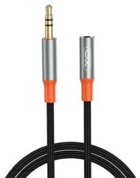 Аудіо-кабель XO NB-R269A 3.5 Male to 3.5 Female Adapter 1m Black