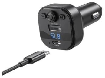 ФМ-модулятор XO BCC-18 3.1A/2 USB Black