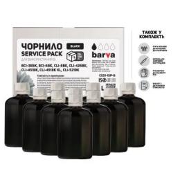 Чорнило BARVA Canon CLI-521/CL-511 Black 10x100мл ServicePack (C521-1SP-B)