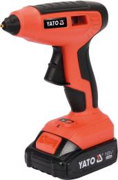 Клейовий пістолет YATO YT-82854 Li-Ion 18В 2 Ач, для стержнів O11 мм, 25 г/хв + 3 стержня