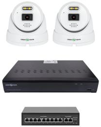 Комплект відеонагляду GreenVision GV-IP-K-W101/2 5MP (Ultra AI)