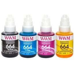 Чорнило для принтера WWM Epson L110/L210/L300, 4х140г Blue (E664SET4) B/C/M/Y