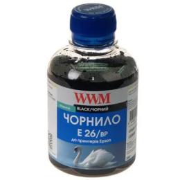 Чорнило для принтера WWM EPSON XP-600/XP-605/XP-7005 Black (E26/BP) Pigment