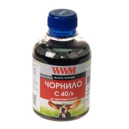 Чорнило для принтера WWM CANON PG-40/50/PGI-5Bk/BCI-15 Black (C40/B)