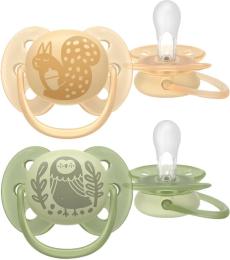 Пустушка Philips Avent Ultra Soft, 6-18 міс., дизайн нейтральний, 2 шт.