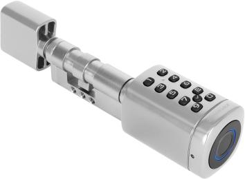 Розумний дверний біометричний замок (циліндр) Seven Lock SL-7773BF Silver(40-106 мм)