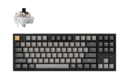 Клавіатура Keychron C1 Pro 87Key K pro Brown RGB USB Black (C1PL3_KEYCHRON) Eng/Ukr