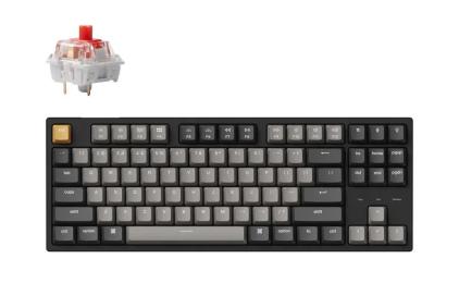 Клавіатура Keychron C1 Pro 87Key K pro Red RGB USB Black (C1PM1_KEYCHRON) Eng/Ukr