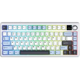 Клавіатура Aula F75 MAX Wireless Gasket Reaper switch White (6978080501158) EN/UA