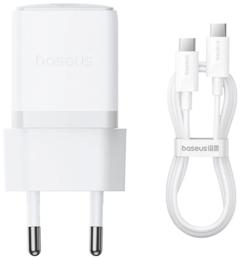 Мережевий зарядний пристрій для телефона Baseus Palm Fast Charger 1C 30W EU Moon White