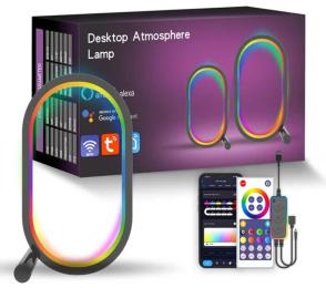 Настільна лампа Infinity ART-0670 Smart desk oval lamp Bluetooth USB with app Black