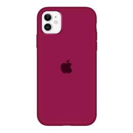Чохол-накладка EpiK iPhone 11 Silicone Case Full Protective AA Bordo
