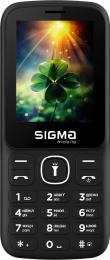 Кнопковий телефон Sigma mobile X-style 242 LUCKY Black (Уцінений)