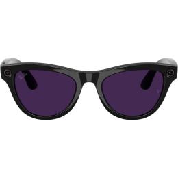 Смартокуляри Ray-Ban Meta Skyler Gen 2 Standard Shiny Black Frame/Clear to Amethyst Transitions Lenses (RW4014 601/CH 52-20)
