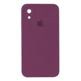 Чохол-накладка EpiK Silicone Case Square Full Camera Protective (AA) для iPhone XR Bordo