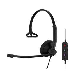 Накладні навушники Epos IMPACT 100 MS, USB C + A Black моно