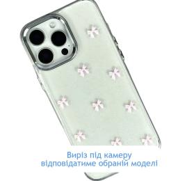 Чохол-накладка Infinity Silicone для Samsung Galaxy A26 Transparent Pink бантики