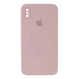 Чохол-накладка EpiK Silicone Case Square Full Camera Protective (AA) для iPhone XS Pink Sand