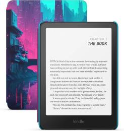 Електронна книга Amazon Kindle Paperwhite 12th Gen. 2024 16GB Black with Cyber City Cover
