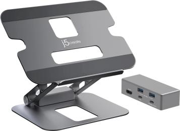 Підставка під ноутбук J5create JTS327-N, Type-C 6-в-1