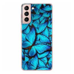 Чохол-накладка Boxface 41709-up1550 для Samsung Galaxy G991 S21 Picture Блакитні метелики