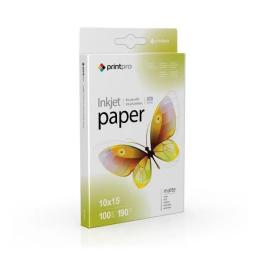 Фотопапір PrintPro PME1901004R White 10x15см, 100арк, матовий 190г/м2