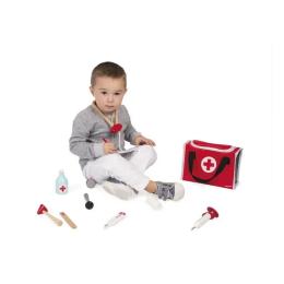 Ігровий набір Janod Валіза лікаря Red White