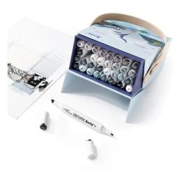 Набір маркерів Arrtx Alp ASM-02GY Gray 32 кольори спиртові