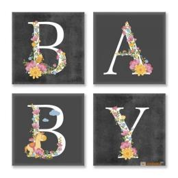 Картина за номерами Ідейка 18х18 см CH109 BABY лофт (4 шт)