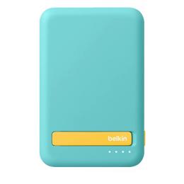Зовнішній портативний акумулятор Belkin BoostCharge Pro Magnetic Charging Power Bank MagSafe 5K Qi2 Teal 15W (HS562)