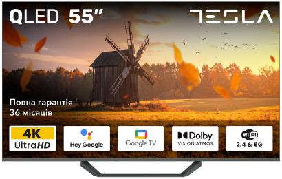 Телевізор Tesla Q55E655GUS Gray 55